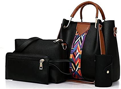 Women Tote Bag Handbags Leather - 4 Pcs