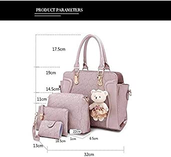 Leather Bag for Women - 4 Pcs