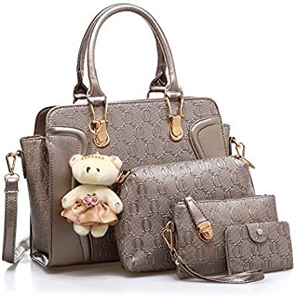 Leather Bag for Women - 4 Pcs