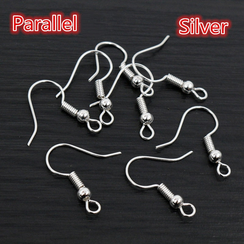 100pcs/lot 20x17mm DIY Earring Findings Earrings Clasps Hooks Fittings DIY Jewelry Making Accessories Iron Hook Earwire Jewelry