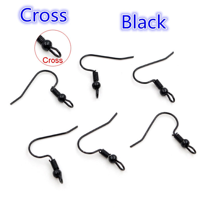 100pcs/lot 20x17mm DIY Earring Findings Earrings Clasps Hooks Fittings DIY Jewelry Making Accessories Iron Hook Earwire Jewelry