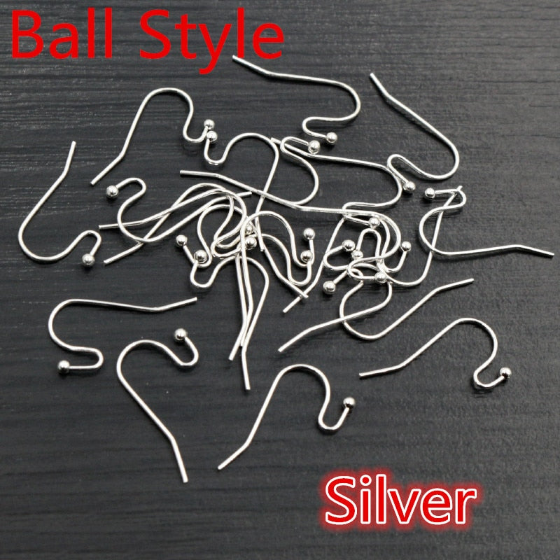 100pcs/lot 20x17mm DIY Earring Findings Earrings Clasps Hooks Fittings DIY Jewelry Making Accessories Iron Hook Earwire Jewelry