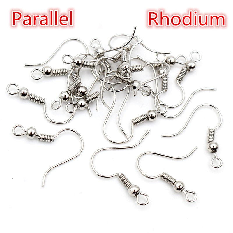 100pcs/lot 20x17mm DIY Earring Findings Earrings Clasps Hooks Fittings DIY Jewelry Making Accessories Iron Hook Earwire Jewelry