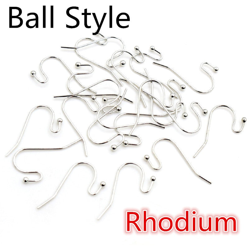100pcs/lot 20x17mm DIY Earring Findings Earrings Clasps Hooks Fittings DIY Jewelry Making Accessories Iron Hook Earwire Jewelry