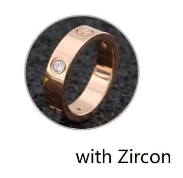 2023 Cross Stainless Steel Zircon Ring With Stone For Woman Girl For Men Couple Ring Wedding Ring