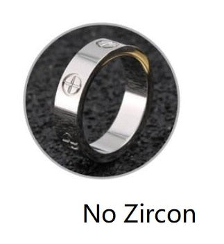 2023 Cross Stainless Steel Zircon Ring With Stone For Woman Girl For Men Couple Ring Wedding Ring