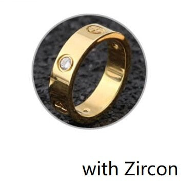 2023 Cross Stainless Steel Zircon Ring With Stone For Woman Girl For Men Couple Ring Wedding Ring
