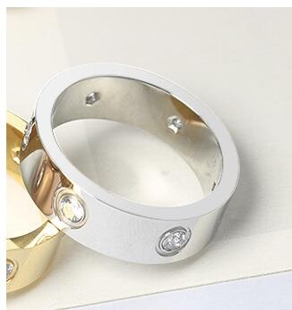 2023 Cross Stainless Steel Zircon Ring With Stone For Woman Girl For Men Couple Ring Wedding Ring