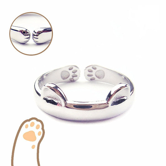 Cute Ring Cat Ear Finger Ring Open Design Fashion Ring Jewelry For Women Young Girl Child Gift Adjustable Ring Jewelry Wholesal