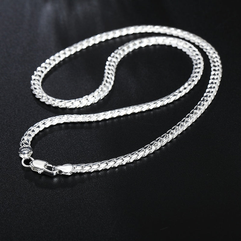 20-60cm 925 sterling Silver luxury brand design noble Necklace Chain For Woman Men Fashion Wedding Engagement Jewelry